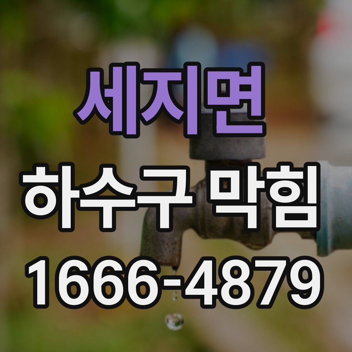 세지면 하수구 막힘