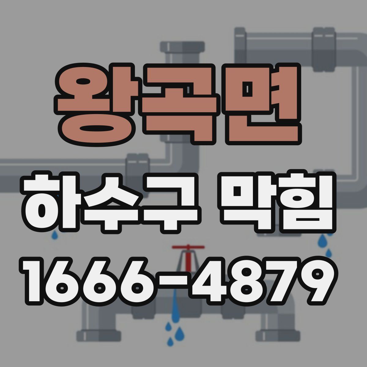 왕곡면 하수구 막힘