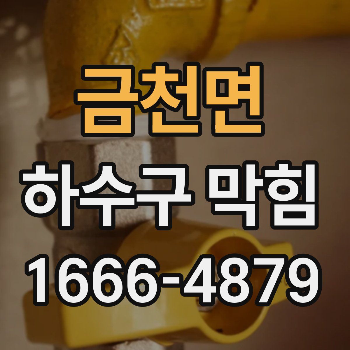금천면 하수구 막힘