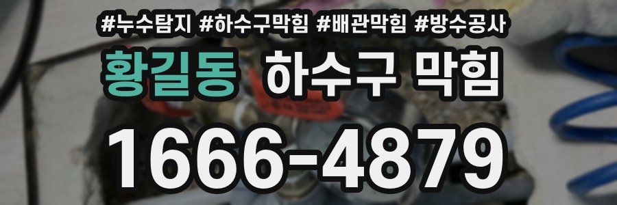 황길동 하수구 막힘