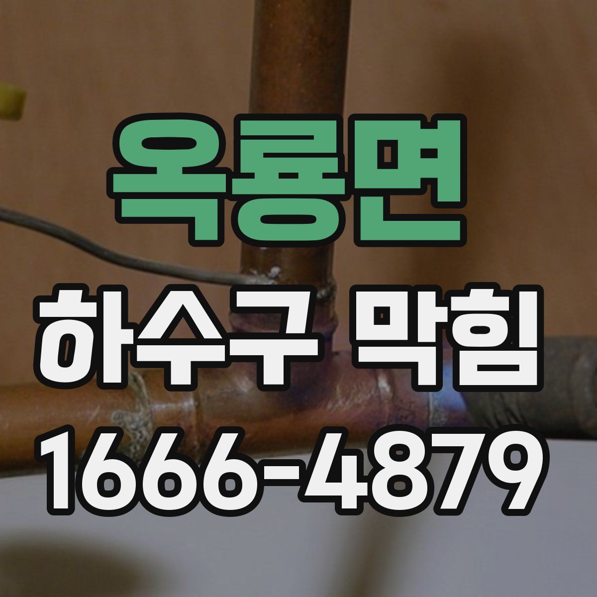 옥룡면 하수구 막힘