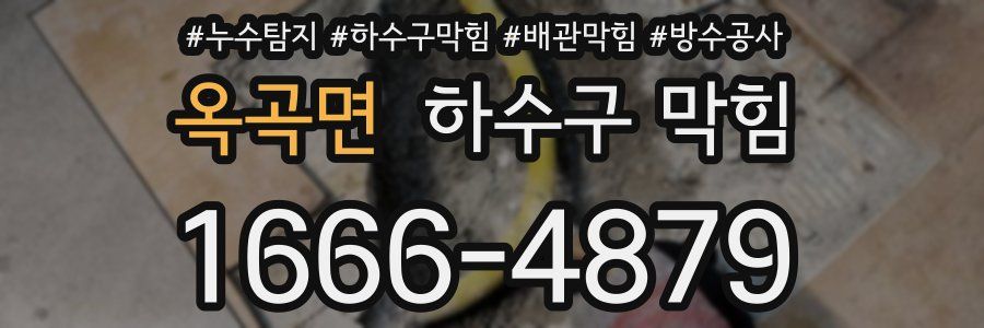 옥곡면 하수구 막힘