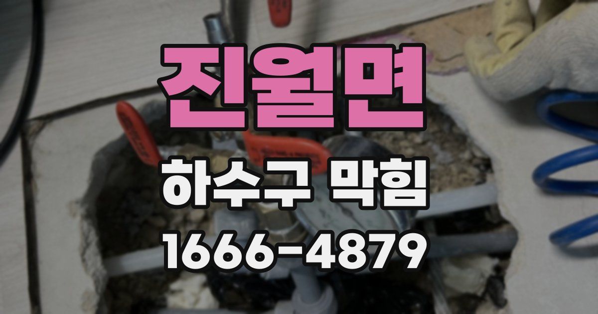 진월면 하수구 막힘