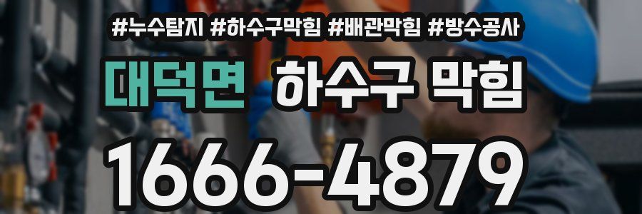 대덕면 하수구 막힘