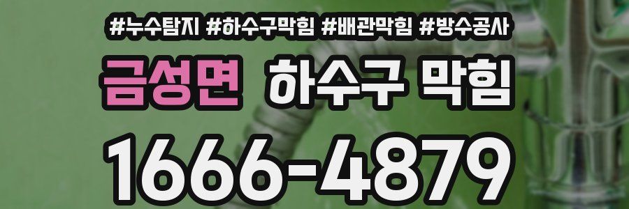 금성면 하수구 막힘