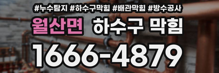월산면 하수구 막힘