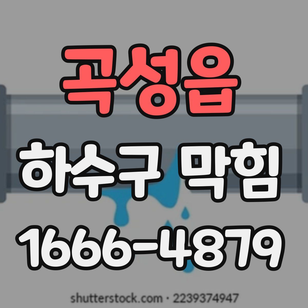 곡성읍 하수구 막힘