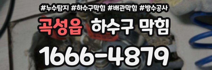 곡성읍 하수구 막힘