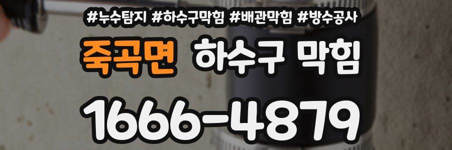 죽곡면 하수구 막힘