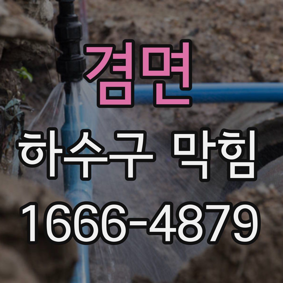 겸면 하수구 막힘