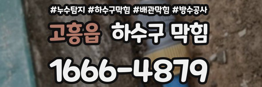 고흥읍 하수구 막힘