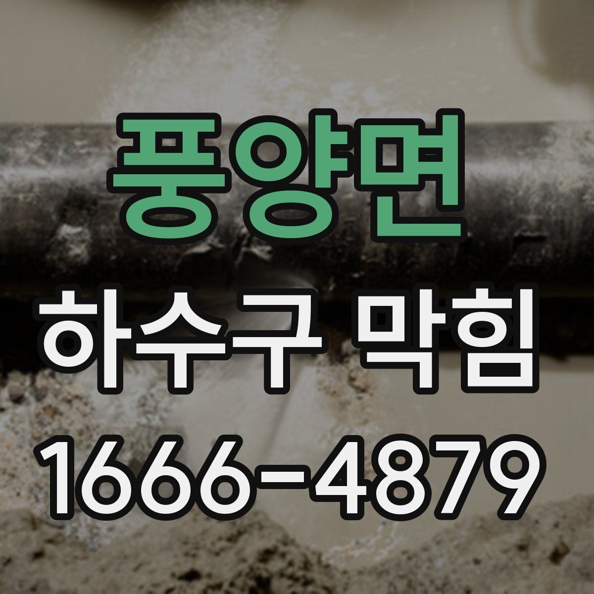 풍양면 하수구 막힘