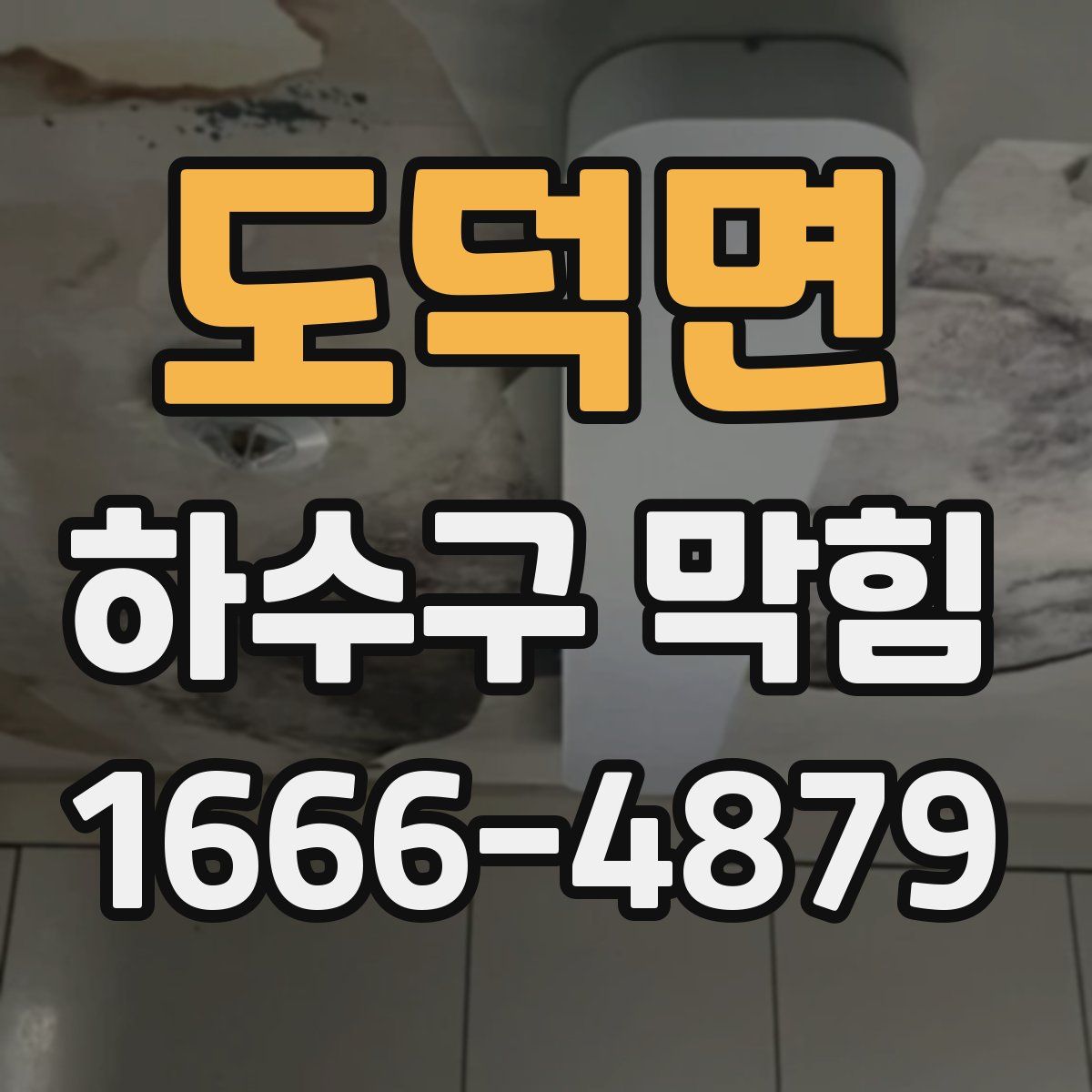 도덕면 하수구 막힘