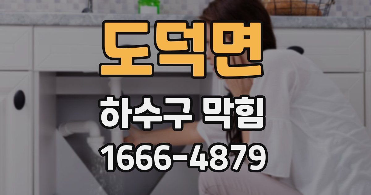 도덕면 하수구 막힘