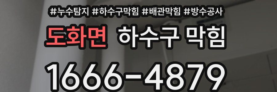 도화면 하수구 막힘