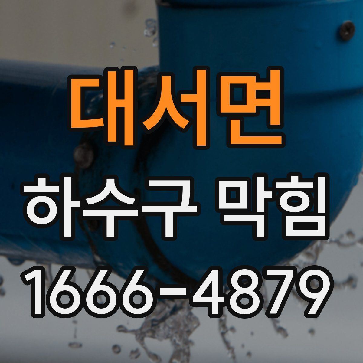 대서면 하수구 막힘