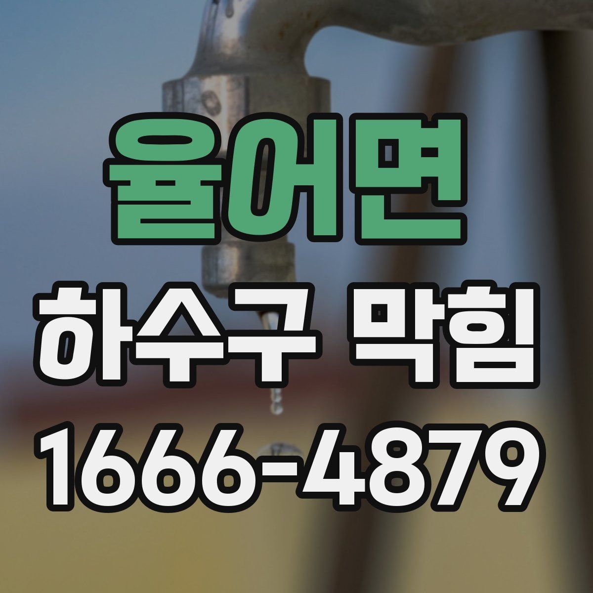 율어면 하수구 막힘