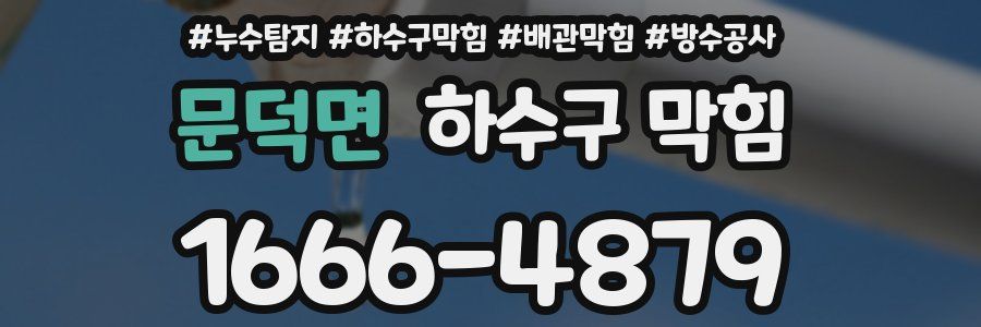 문덕면 하수구 막힘