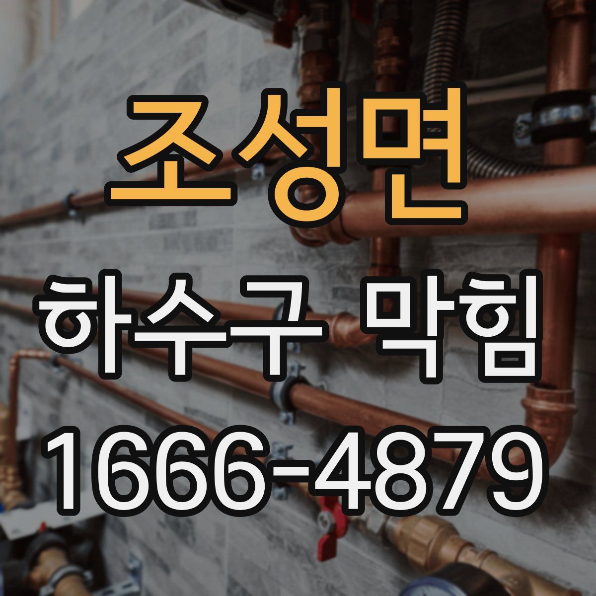 조성면 하수구 막힘