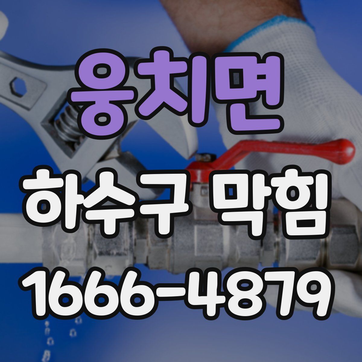 웅치면 하수구 막힘