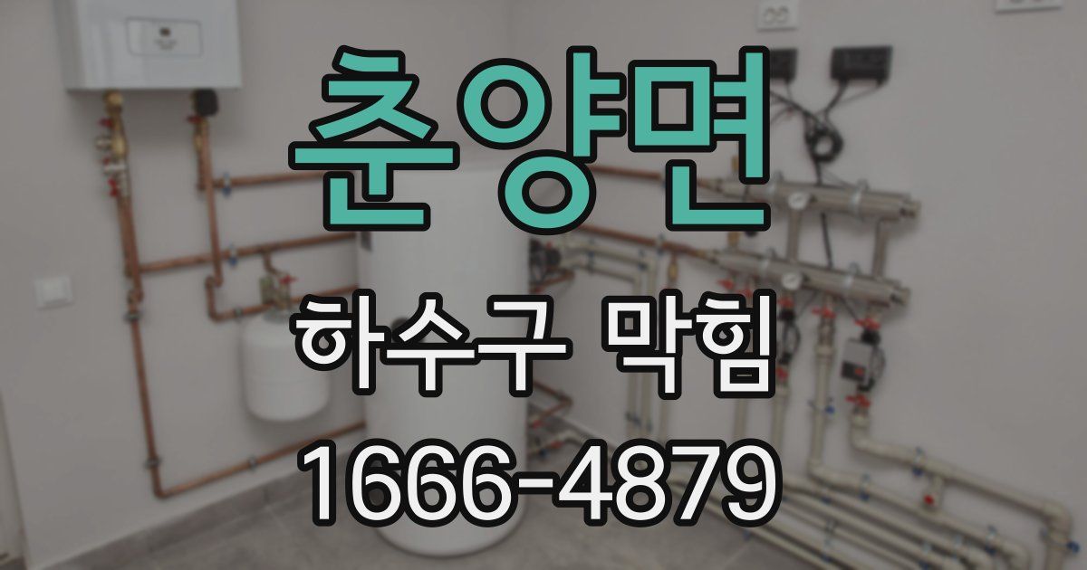 춘양면 하수구 막힘
