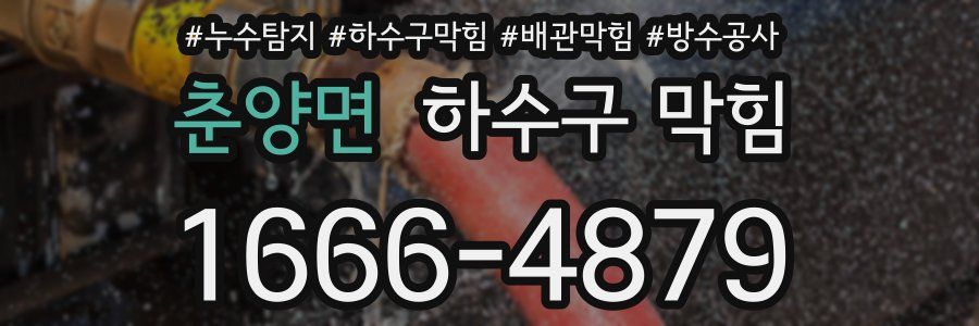 춘양면 하수구 막힘