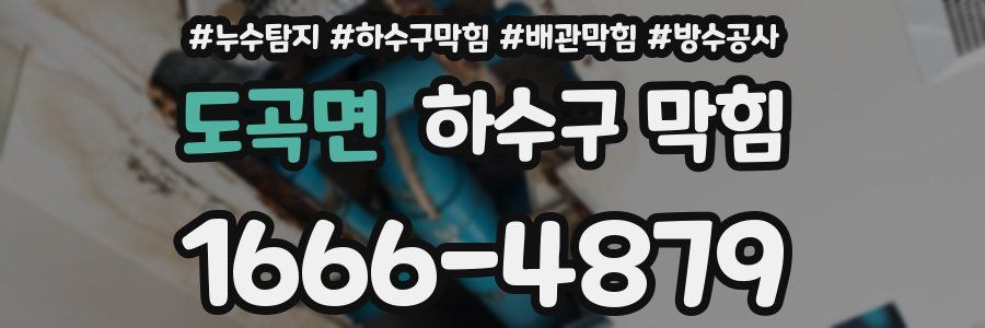 도곡면 하수구 막힘