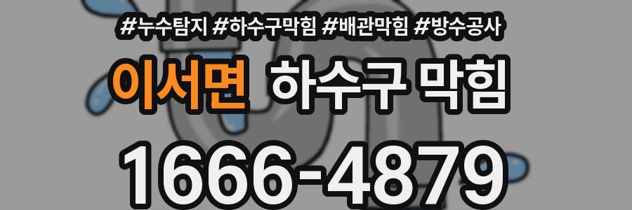 이서면 하수구 막힘