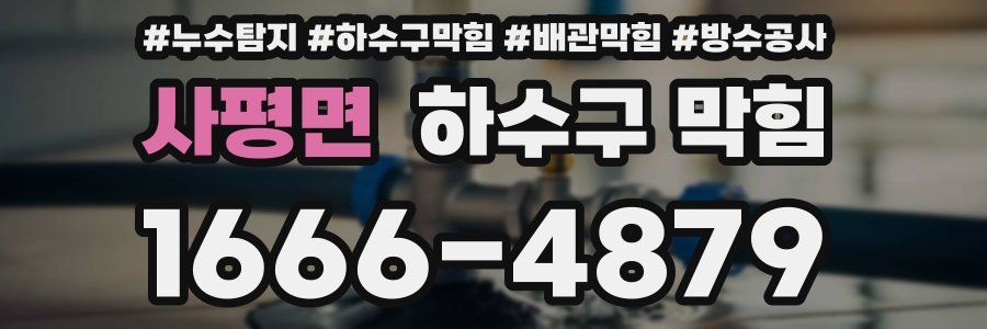 사평면 하수구 막힘