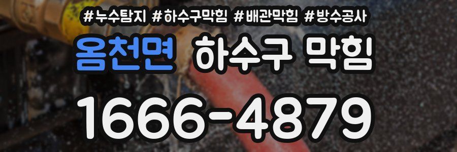 옴천면 하수구 막힘