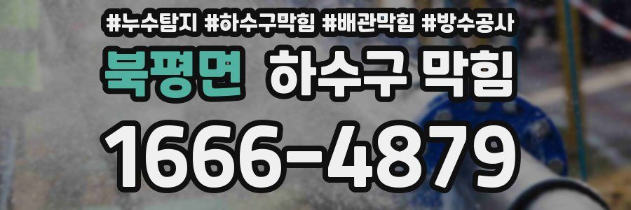 북평면 하수구 막힘