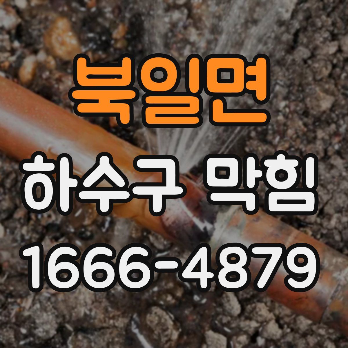 북일면 하수구 막힘