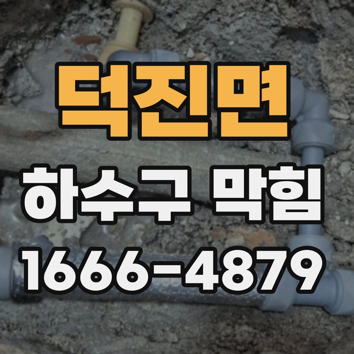 덕진면 하수구 막힘