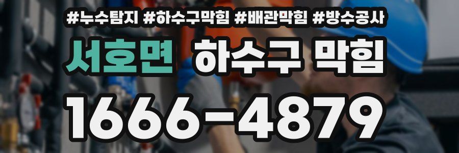 서호면 하수구 막힘