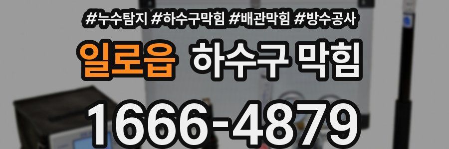일로읍 하수구 막힘