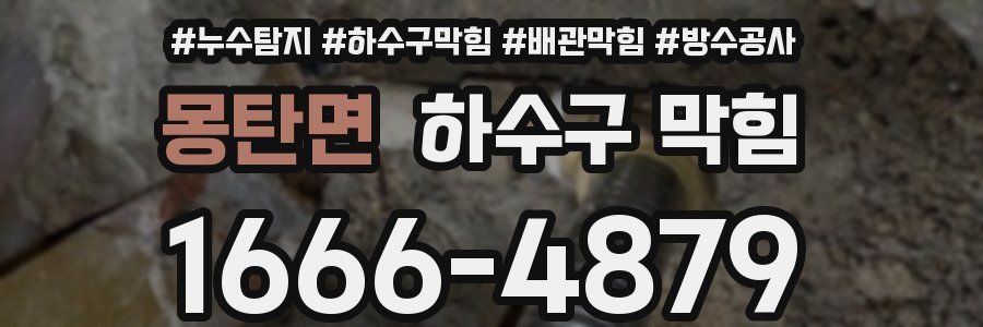 몽탄면 하수구 막힘