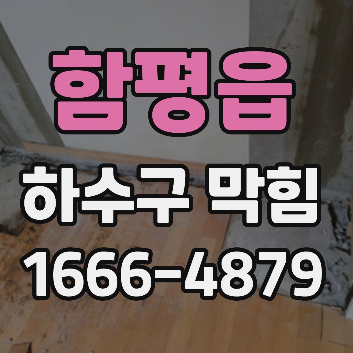 함평읍 하수구 막힘