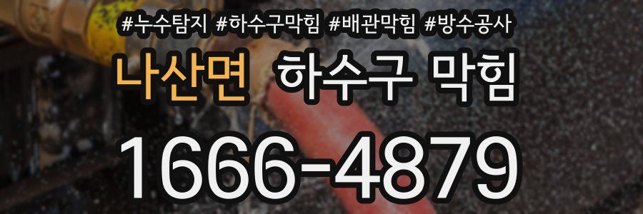 나산면 하수구 막힘