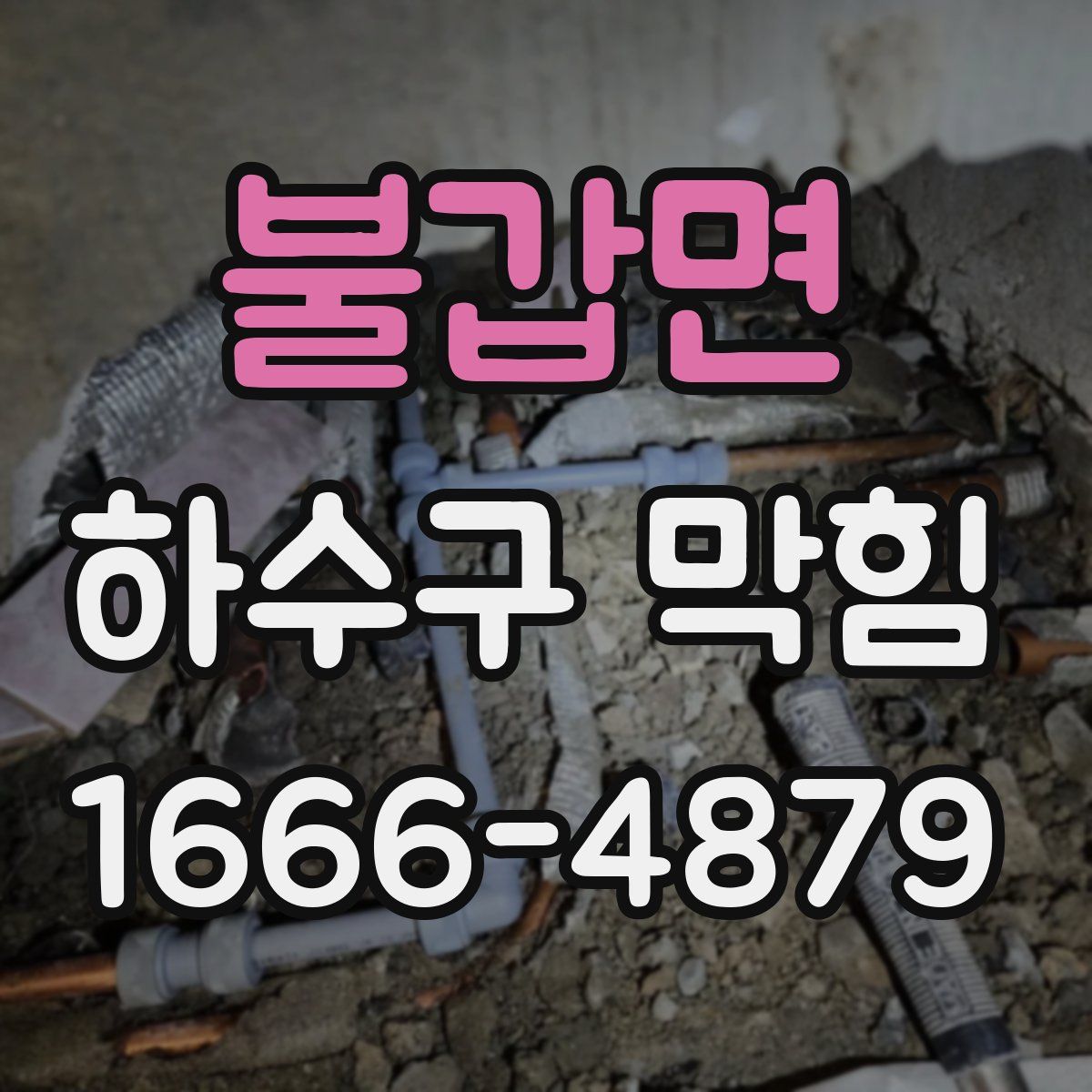불갑면 하수구 막힘