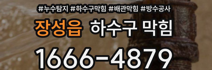 장성읍 하수구 막힘