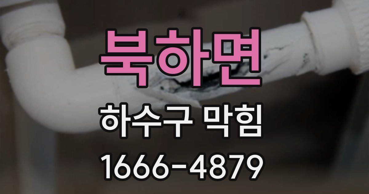 북하면 하수구 막힘