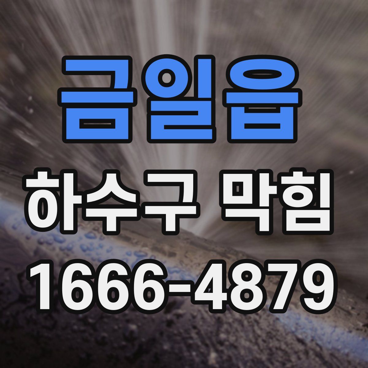 금일읍 하수구 막힘