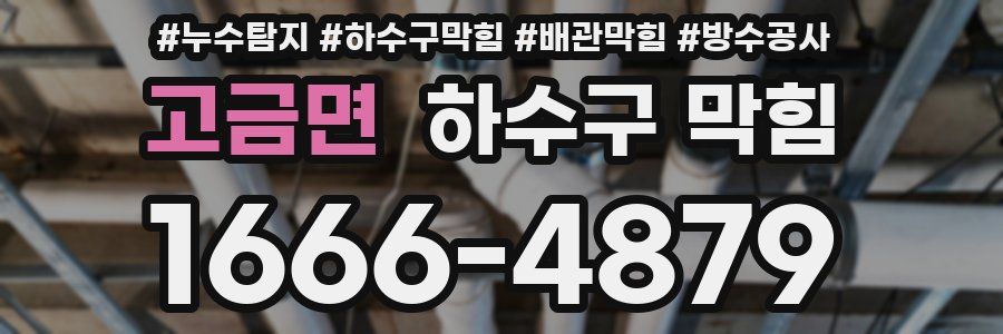 고금면 하수구 막힘