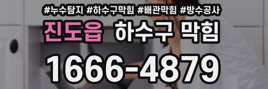 진도읍 하수구 막힘
