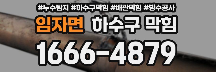 임자면 하수구 막힘