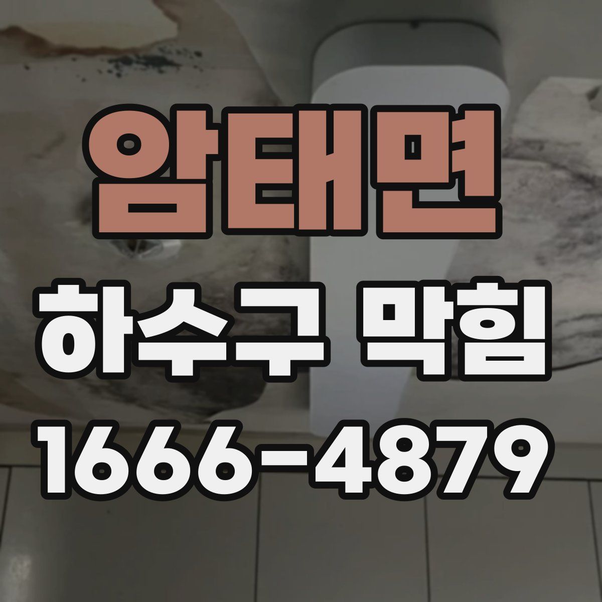 암태면 하수구 막힘