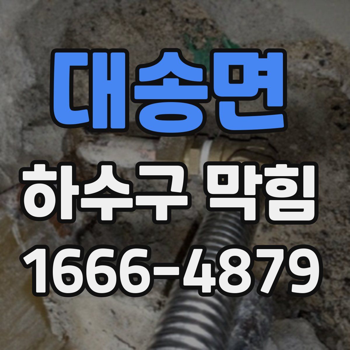 대송면 하수구 막힘