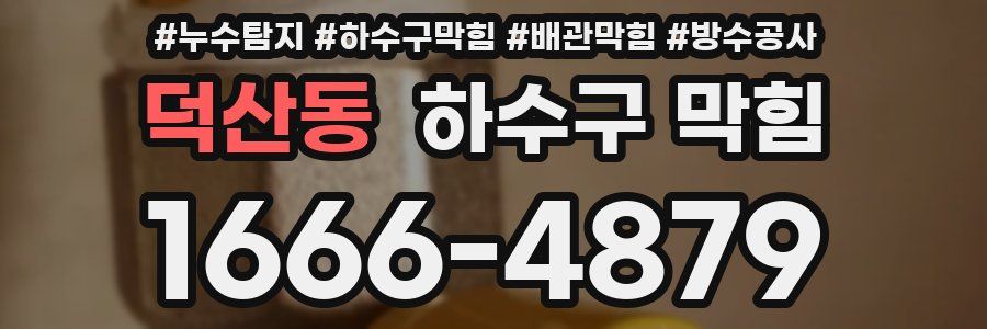 덕산동 하수구 막힘