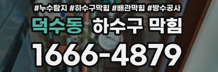 덕수동 하수구 막힘