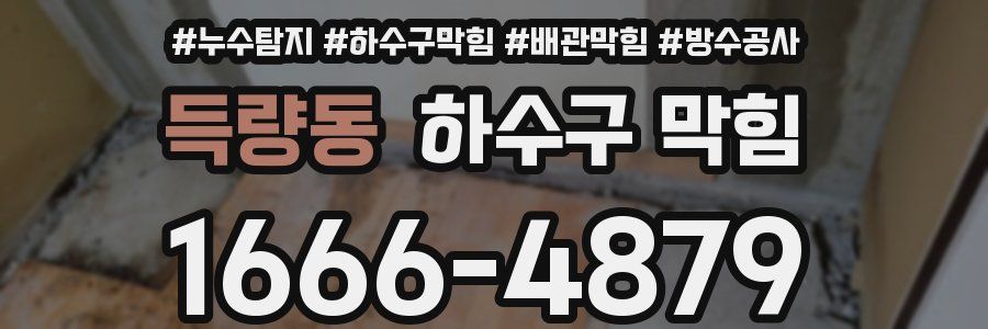 득량동 하수구 막힘